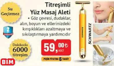 SCHWARTZ TİTREŞİMLİ YÜZ MASAJ ALETİ